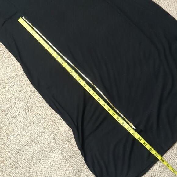 NWT Samantha Leibowitz Women's Black Mesh Sleeve Maxi Dress XL - Picture 7 of 10